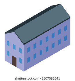 Generic isometric building representing modern architecture