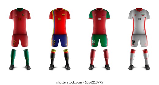 Generic Kits of Soccer National Teams B