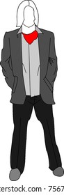 Generic Long Haired Hipster