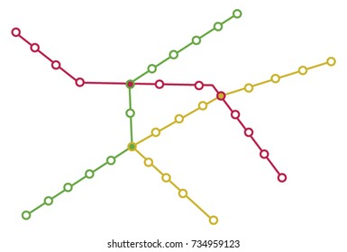 Generic Metro subway map