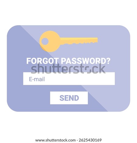 Generic online form is prompting the user to enter their email address to recover their lost password