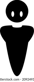 Generic Person Position Marker, Vector Icon