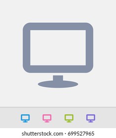 Generic Screen - Granite Icons. A professional, pixel-perfect icon designed on a 32x32 pixel grid and redesigned on a 16x16 pixel grid for very small sizes.