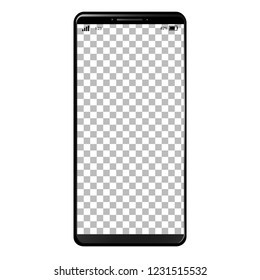 Generic smart phone with full screen and desktop background