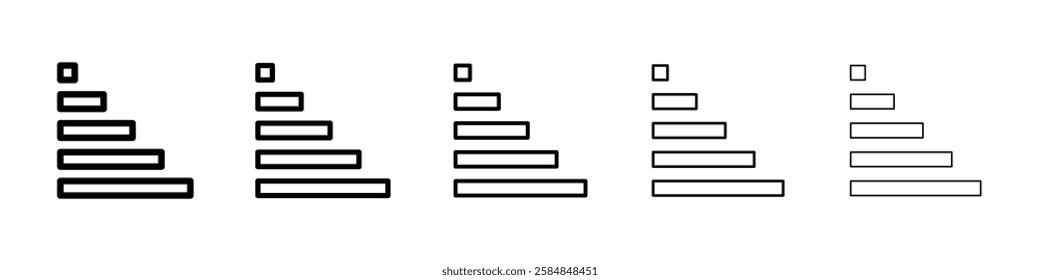 Generic sorting asc icon Vector logo sign