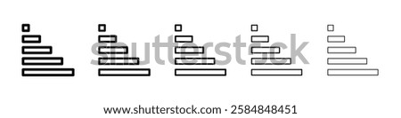 Generic sorting asc icon Vector logo sign