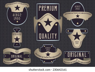 Generic template retro label design