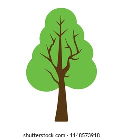 
A generic tree, hornbeam flat icon
