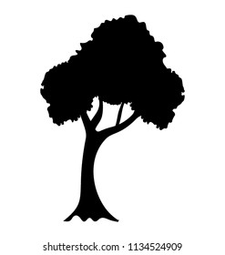 
A generic tree, hornbeam glyph icon
