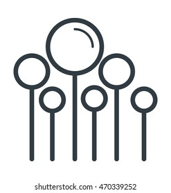 Generic Trees Colored Vector Icon