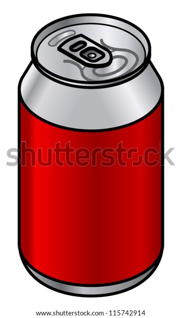 Generic Unlabelled Aluminium Drink Can 330350355375 Stock Vector ...