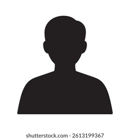Generic User Avatar Icon Representing Identity and Profile Editable Vector Illustration Isolated on a White Background