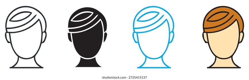 Generic user avatar icons in various styles for profile and identity representation