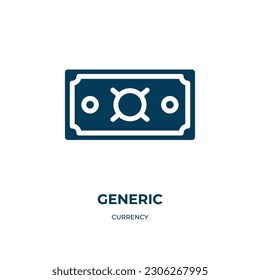 generic vector icon. generic, simple, digital filled icons from flat currency concept. Isolated black glyph icon, vector illustration symbol element for web design and mobile apps