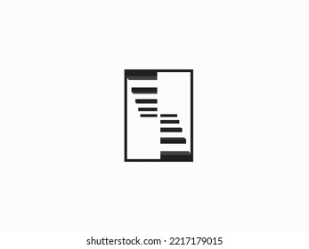 Generic vector logo, for your company. Square, Architecture logo design vector, Frame, lines and squares geometric symbol simple logo vector. logo like stairs