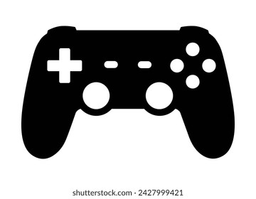 Generic video game controller or gaming gamepad flat vector icon for games and apps