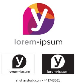 Generic Y letter logo concept,symbol illustration icon.