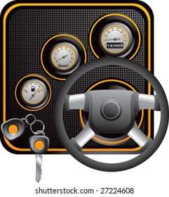 generic yellow dashboard