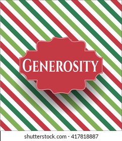 Generosity banner