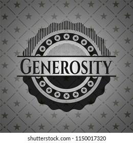 Generosity black emblem