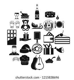 Generosity icons set. Simple set of 25 generosity vector icons for web isolated on white background