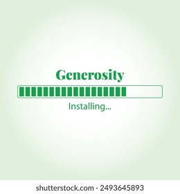 Generosity Installing vector illustration graphic eps