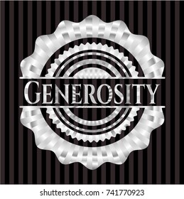 Generosity silvery badge