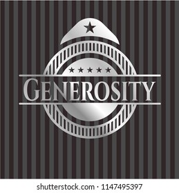 Generosity silvery emblem