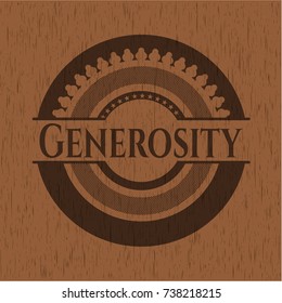 Generosity wood emblem