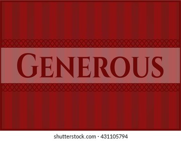 Generous card