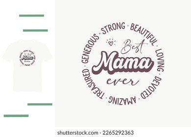 Generous mama t shirt design