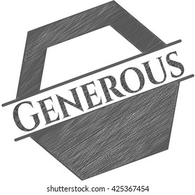 Generous pencil draw