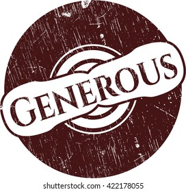 Generous rubber grunge texture seal
