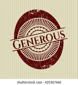 Generous rubber grunge texture seal