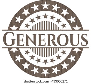 Generous wooden signboards