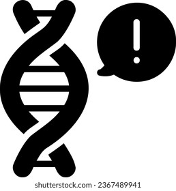 genes glyph icon illustration vector