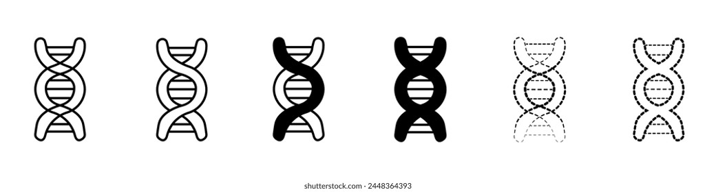 genes icon. collection of human genes icons. pack of beautiful vector icons of human dna.