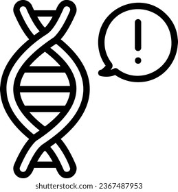 genes line icon illustration vector