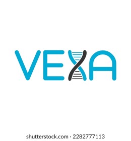 genes logo, chromosomes logo, vexa, helix, double stranded, blue helix, inheritable, traits