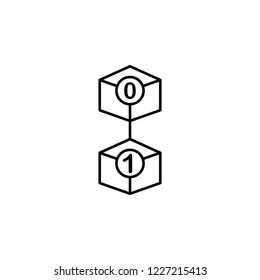 genesis, block chain icon. Element of block chain icon for mobile concept and web apps. Thin line genesis, block chain icon can be used for web and mobile
