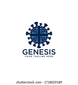 Genesis Logo,  Virus And Biotech Vector