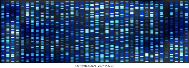 Genetic chromosome pattern with dna sequence map on background. X and y gene big data visualization illustration. Antibody research and analytics wallpaper. Human marker medicine forensic design