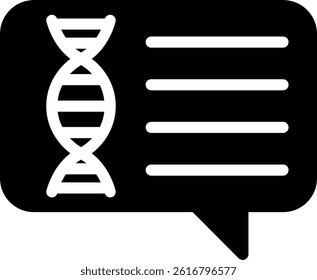 Genetic Counselor Glyph Vector Icon Design