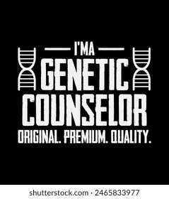 Genetic Counselor graphic fashion style t shirt design typography vector illustration