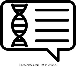 Genetic Counselor Line Vector Icon Design