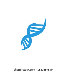 Genetic DNA icon logo vector illustration concept.
