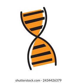 Genetic DNA icon vector illustration design template