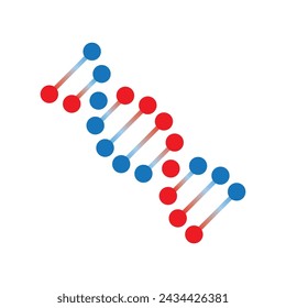 Genetic DNA icon vector illustration design template