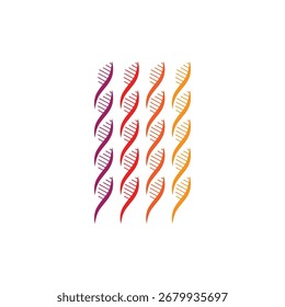 Vetor e símbolo do logotipo genético do ADN