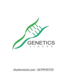 Genetic DNA logo vector and symbol